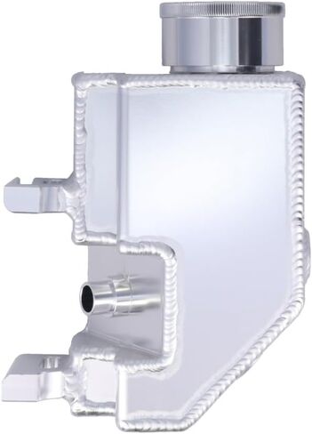GM Type II Style Fabricated Aluminum 18 oz Power Steering Reservoir - Clear Anodized Clear Anodized in Saudi Arabia
