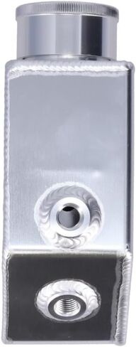GM Type II Style Fabricated Aluminum 18 oz Power Steering Reservoir - Clear Anodized Clear Anodized in Saudi Arabia