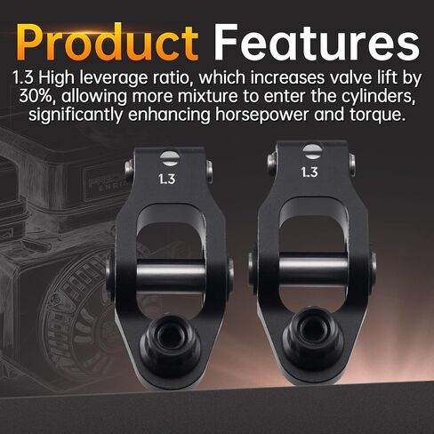 Aluminum 1.3 Ratio Roller Rockers For Predator 212cc Hemi Black in Saudi Arabia