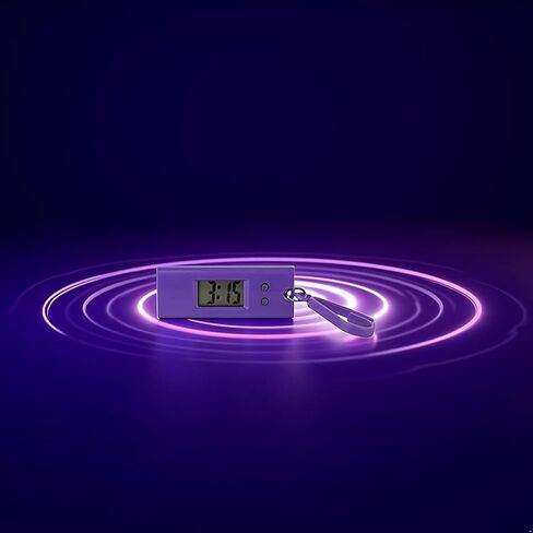 Purple Mini Digital Keychain Watches Portable Keychain Pocket Watch Backpack Clip for Lanyard Backpack, Useful and Practical,Novelty Watches Key Buckle Clip on Unisex in Saudi Arabia