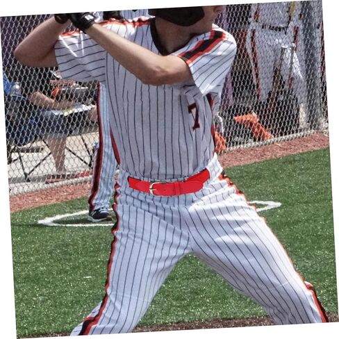 Elastic Belt Nylon Belts for Men Sports Decor Leash Leather Belt Decorate Softball Baseballs Men's Belt in Saudi Arabia