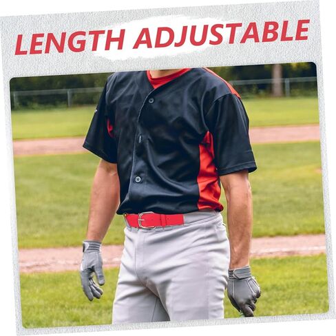 Elastic Belt Nylon Belts for Men Sports Decor Leash Leather Belt Decorate Softball Baseballs Men's Belt in Saudi Arabia