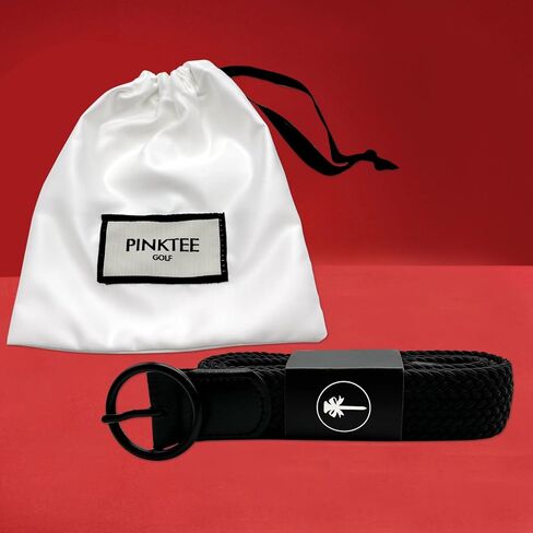 PINKTEE Braided Stretch Belt for Women and Men Fabric Woven Golf Belt Elastic Casual for Golf Jeans Pants in Saudi Arabia