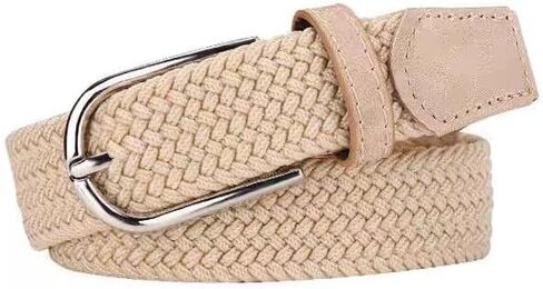 Unisex Elastic Woven Golf Belt Casual Braided Stretch Adjustable Multicolor Belts for Men and Women in Saudi Arabia