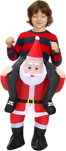ZISUEX Christmas Inflatable Costume Blow Up Suit Game Fat Cosplay Xmas Costume Christmas Costume Jumpsuit in Saudi Arabia