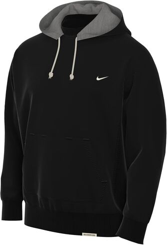 Nike Dri-FIT Standard Issue Men's Unisex Pullover Basketball Hoodie (US, Alpha, X-Large, Regular, Regular, Black/Pale Ivory in Saudi Arabia