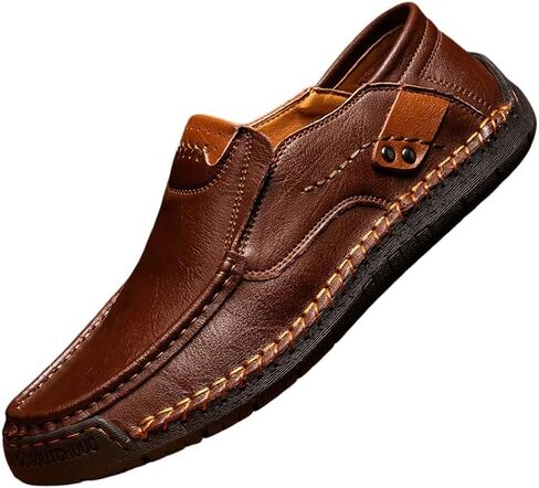 Fashionable Men's Large-Sized Comfortable Casual Shoes. Artificial Leather Upper, Cushioning EVA Insole and Anti-Slip Rubber Sole. Minimalist Design. Suitable for Office and Business. in Saudi Arabia