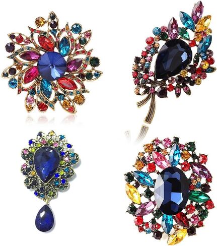 دبابيس ودبابيس مطلية بحجر الراين باللون الذهبي من Ezing لملابس الوشاح التنكرية in Kuwait