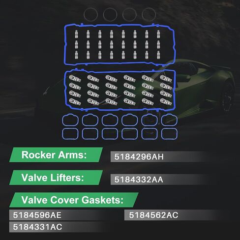 3.6 مجموعة رافعات ذراع الروك Pentastar 24 قطعة، تناسب دودج تشالنجر تشارجر دورانجو جورني جراند كارافان، جيب جراند شيروكي رانجلر، رام بروماستر 1500، كرايسلر 200 300، Par# 5184296AH 5184332AA in Kuwait