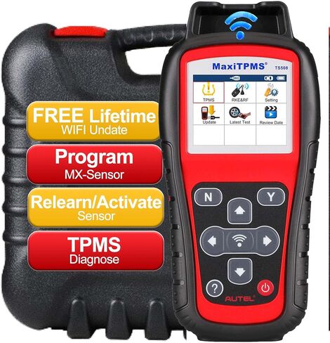 Autel TPMS Programming Tool MaxiTPMS TS508WF, TPMS Relearn and Reset Tool, MX Sensor Programmer, DTCs Check, Quick and Advanced Mode, Tire Sensor ID Read and Clone, Up of TS408 TS508 TS501 Scan Tool in Saudi Arabia