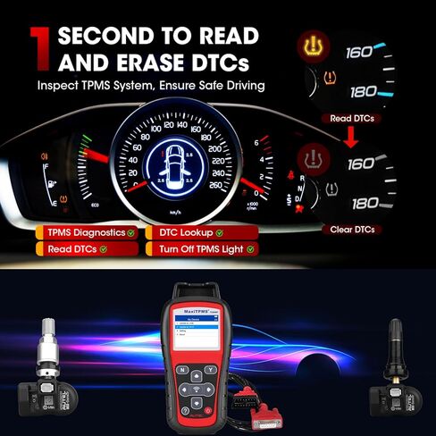 Autel TPMS Programming Tool MaxiTPMS TS508WF, TPMS Relearn and Reset Tool, MX Sensor Programmer, DTCs Check, Quick and Advanced Mode, Tire Sensor ID Read and Clone, Up of TS408 TS508 TS501 Scan Tool in Saudi Arabia