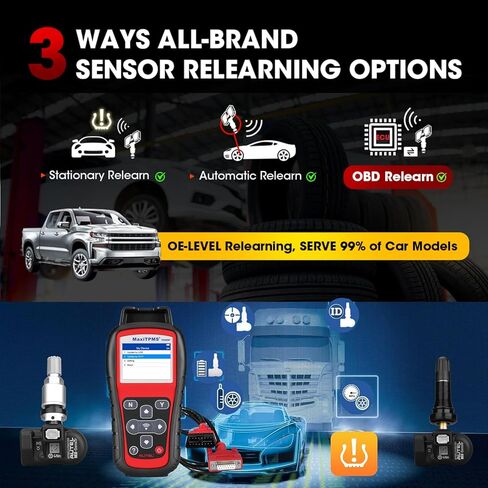 Autel TPMS Programming Tool MaxiTPMS TS508WF, TPMS Relearn and Reset Tool, MX Sensor Programmer, DTCs Check, Quick and Advanced Mode, Tire Sensor ID Read and Clone, Up of TS408 TS508 TS501 Scan Tool in Saudi Arabia