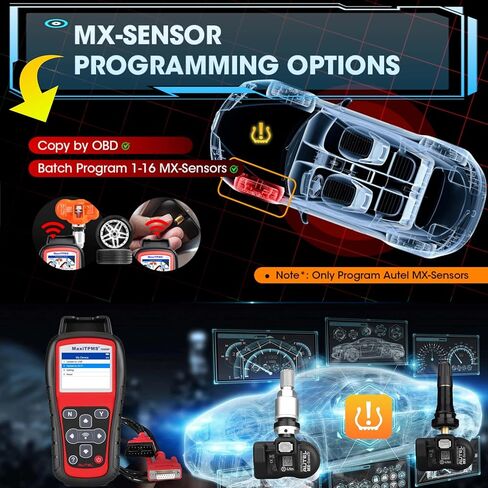 Autel TPMS Programming Tool MaxiTPMS TS508WF, TPMS Relearn and Reset Tool, MX Sensor Programmer, DTCs Check, Quick and Advanced Mode, Tire Sensor ID Read and Clone, Up of TS408 TS508 TS501 Scan Tool in Saudi Arabia