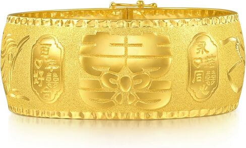 CHOW SANG SANG 999.9 24K Gold Chinese Wedding Collection Daily Essense الملتوية الإسورة سوار للنساء حجم 15 سم 93386K السعر حسب الوزن 13.84 جرام ذهبي in Saudi Arabia