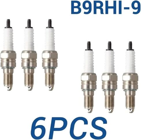 إيريديوم اعة الإشعال التوصيل متوافق مع الشعلة B9RHI-9 IMR9C-9H CR9EHIX-9 CR9EH-9 IMR9D-9H (6 قطع B9RHI-9) in Kuwait