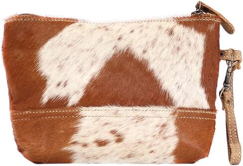 Myra Bag Small Zip Top Brown Cow in Saudi Arabia