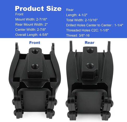 2PCS Front & Rear Isolators Engine Motor Mount Compatible with Harley Davidson 1991-2017 Dyna FXD/FXDWG, Repl OEM # 47583-90/B;47564-99 in Saudi Arabia
