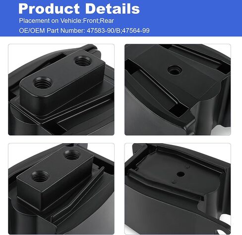 2PCS Front & Rear Isolators Engine Motor Mount Compatible with Harley Davidson 1991-2017 Dyna FXD/FXDWG, Repl OEM # 47583-90/B;47564-99 in Saudi Arabia