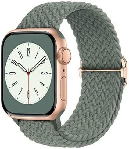حزام بإبزيم من النايلون المنسوج لساعة Apple Watch S10/Ultra2 الكاملة - نمط يومي للجنسين in Saudi Arabia