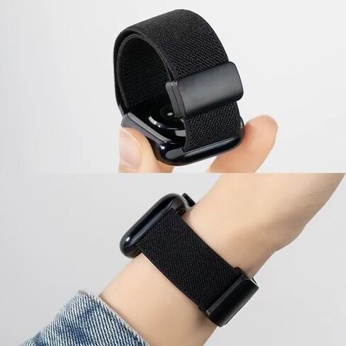 مناسب لساعة Apple Watch iWatch 10 Band Apple Watch 9 المغناطيسية S8 Loop 7SE من النايلون العنابي in Kuwait