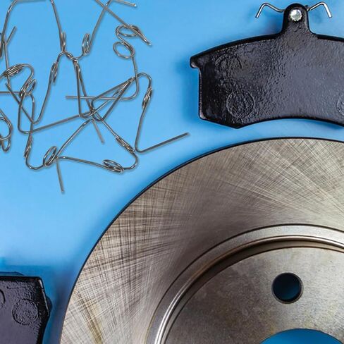 OUNONA Motorcycle Brake Pad Springs Replacement Clips for Electric Scooter and Bike Disc Brakes Metal Compression Return Springs 2.04 X 1.25 X 1.18 Inches Durable Brake System Parts in Saudi Arabia