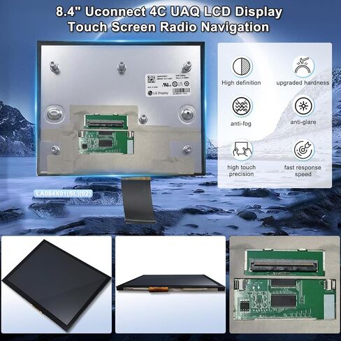 8.4 Uconnect Screen Replacement 4C UAQ LCD Touch Screen Radio for Dodge Ram Chrysler Jeep Charger 2017-2022, 2026 New Chip Upgrade Gel Free #LA084X01(SL)(02) in Saudi Arabia