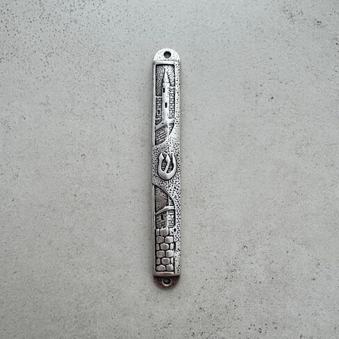 Made in Israel Handmade Mezuzah for Door 5" Home Bless Israel Jeweish Zinc Jewish House Warming Gift Judaica Store Made in Israel Mezuzah Home Bless Israel Jeweish Zinc Jewish House (3) in Kuwait