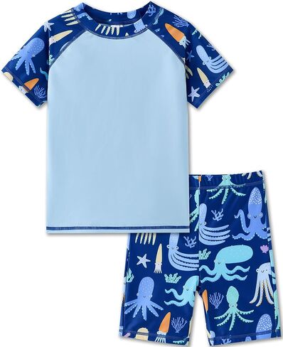 UMELOK Boys' Rash Guard Swim Sets Swimsuit in Saudi Arabia