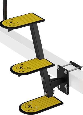 خطوات مقطورة القارب، تصميم عالي التحمل من 4 خطوات مع درابزين ووسادة مضادة للانزلاق، تناسب الألسنة بعرض 2 بوصة - 4 بوصة وارتفاع 3 بوصة - 5 بوصة، خطوات قارب بسعة 500 رطل للمقطورة in Kuwait