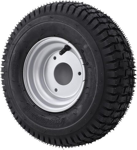 إطار عجلة Fockety، إطار مقاس 13x5.00-6 مع حافة مفرغة بدون أنابيب معززة للجر ومضادة للانزلاق لجميع التضاريس وعجلة للدراجة الصغيرة ATV Quad Go Kart Cart in Saudi Arabia
