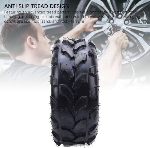 Shkalacar Cart Tire 19x7 8 19x7x8 Wheel Tire, Rubber All Terrain Tyre with Advanced Tread Pattern for ATV UTV Quad Off Road Go Kart Cart UTV All Terrain in Saudi Arabia