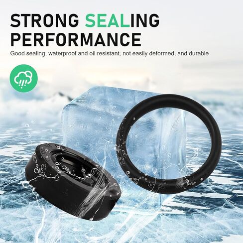2 PCS Car Distributor Oil Seal, Leak Proof Transmission Shaft Gear Rubber O Ring Kit, Replacement OEM# 91209-612-000 30110-PA1-732, Compatible with Accord CRX Civic CRV Prelude (Black) in Saudi Arabia