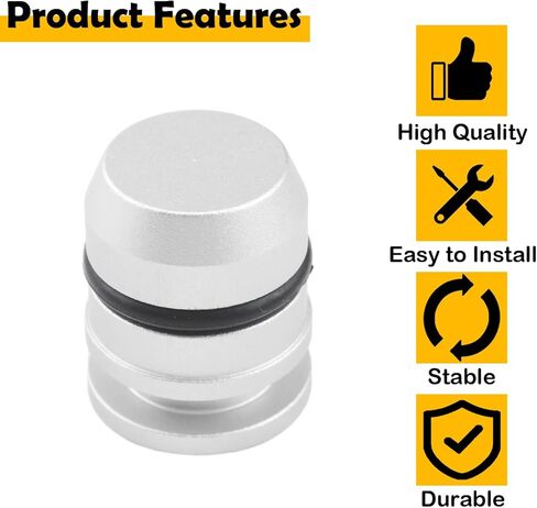 345215 قابس عداد السرعة مع حلقة على شكل حرف O متوافقة مع ناقل الحركة الأوتوماتيكي GM TH350 TH400 1968-1981، قابس حذف منفذ سبيدو من الألومنيوم باستخدام الحاسب الآلي، استبدال تصميم مانع للتسرب in Kuwait