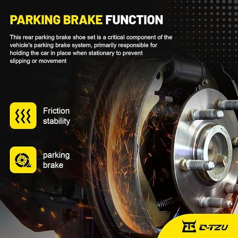 17960BF1 Rear Parking Brake Shoes Set for Silverado 1500 2008-2013 GMC Sierra 1500 2008-2013 - Replaces B960 BS960 in Saudi Arabia