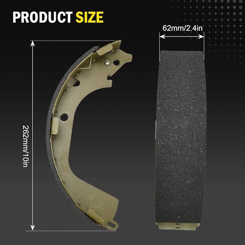 17960BF1 Rear Parking Brake Shoes Set for Silverado 1500 2008-2013 GMC Sierra 1500 2008-2013 - Replaces B960 BS960 in Saudi Arabia