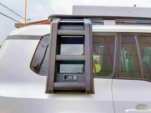 Foldable Side Ladder Stairs Aluminum Alloy Side Fold Ladder Back Door Tail Fits for Lexus GX GX550 J250 2024 2025 2026 in Saudi Arabia