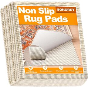 Songrey Non-Slip Rug Pad, Extra Thick Carpet Pads for Hard Surfaces, Prevents Sliding and Secures Rugs（2.5x8 FT） in Saudi Arabia