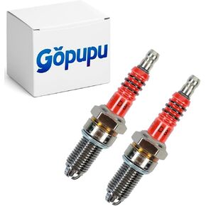 High Performance A7TC Spark Plug 3 Electrode Replacement for GY6 50cc 70cc 90cc 110cc 125cc, CR7HSA Spark Plug A7RTC A7TDI C7HSA CR6HSA C6HSA CR7HGP Dirt Bike Moped Scooter ATV Motorcycle 2Pcs in Kuwait