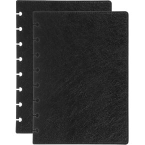 PATIKIL 1 Set Soft Leather Discbound Notebook Cover, 6.3" x 8.66" A5 Size Disc Planner Cover for Disc Notebook Office Product, Dark Brown in Kuwait
