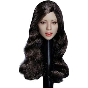 Fremego 1/6 Scale Female Head Sculpt,Asian Girl Red Hair Expression Head Sculpt Carved for 12inch Female Action Figure Body (G) in Kuwait