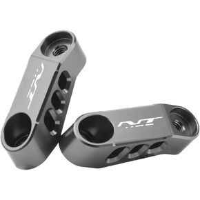 Motorcycle Mirror Reach Extender Brackets For NT1100 2022-2025 Improved Visibility CNC Aluminum Adjustable Rearview Mirror Extensions nt1100 Accessories (Black) in Saudi Arabia