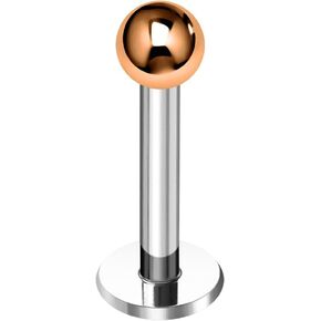 2mm, 2.5mm Anodized 316L Surgical Steel Tiny Ball with 16 Gauge - 6mm, 8mm, 10mm, 12mm Length Lip Labret - Flat Back Lip Stud - Tragus Earring - Cartilage, Helix - Tragus Piercing Jewelry in Saudi Arabia