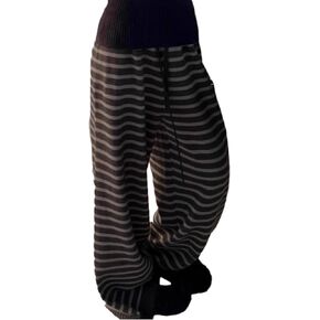 Striped Cute Pj Lounge Pants Woman Grunge Wide Leg Emo Alt Loose Y2k Pjs 2000s Casual Teen Pajamas Pants in Kuwait