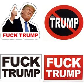 100 PCS Fuck Trump Stickers Unti Trump Stickers Anti Truomp Merchandise Funny Decal Uwhenbo Waterproof Easy to Remove, No Residue Leaves, Funny Decal Fdt Sticker in Kuwait