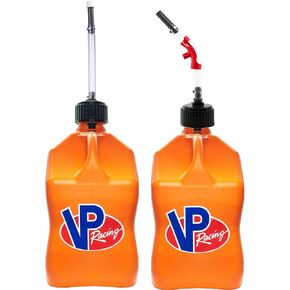 VP Racing Utility Container 5.5 Gallon - 2 Pack with 2 Deluxe Hoses and a Get Bent Hose Bender (Orange, 2 Pack) in Saudi Arabia