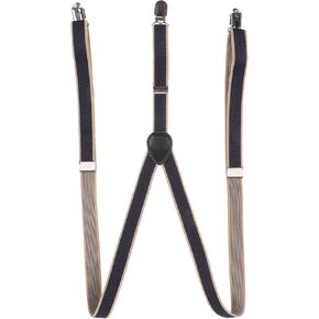 Ciieeo Mens and Womens Suspenders with Leather Clip Striped Design, Adjustable Elastic Straps for Trousers, Sturdy Y-back Belt Suitable for Casual and Formal Wear in Kuwait
