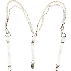 Suspenders Pearls Rhinestones Perfect for Casual Occasions Upgraded Outfit for Carnival Party Cute Suspende in Kuwait