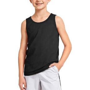 قمصان للأولاد بدون أكمام، قمصان داخلية رياضية لكرة السلة سريعة الجفاف للأطفال، قمصان شبكية بدون أكمام للشباب من عمر 7 إلى 14 عامًا in Kuwait