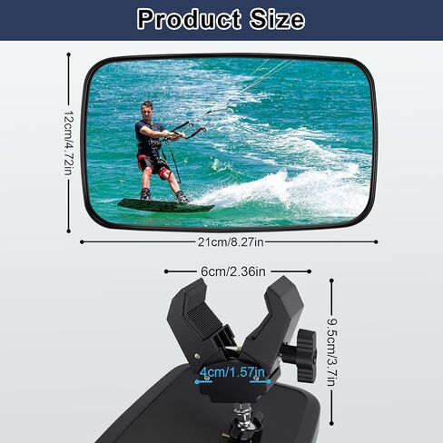 universal rear view mirror，boat mirror rear view，Suitable for water skis, pontoon boats, water skiing, as well as tractors and forklifts, golf cart mirrors，UTV， Various outdoor scenes in Saudi Arabia