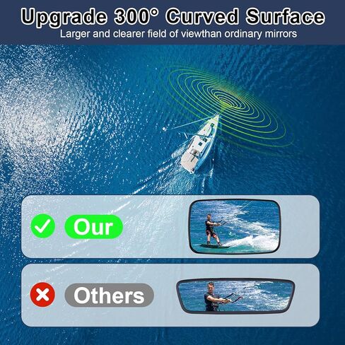 universal rear view mirror，boat mirror rear view，Suitable for water skis, pontoon boats, water skiing, as well as tractors and forklifts, golf cart mirrors，UTV， Various outdoor scenes in Saudi Arabia